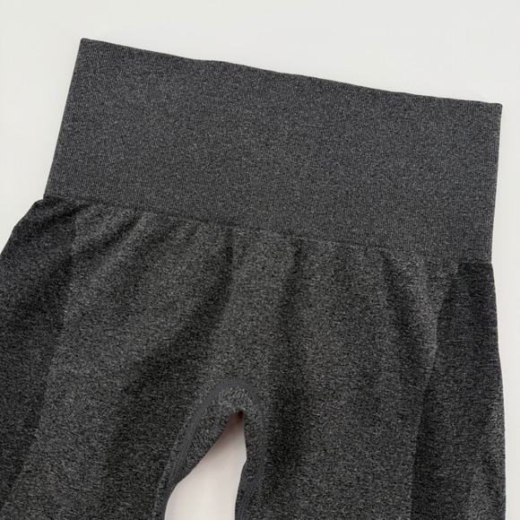 NVGTN Seamless Workout Leggings Charcoal Grey Women's XS High Waisted Activewear - Picture 2 of 8